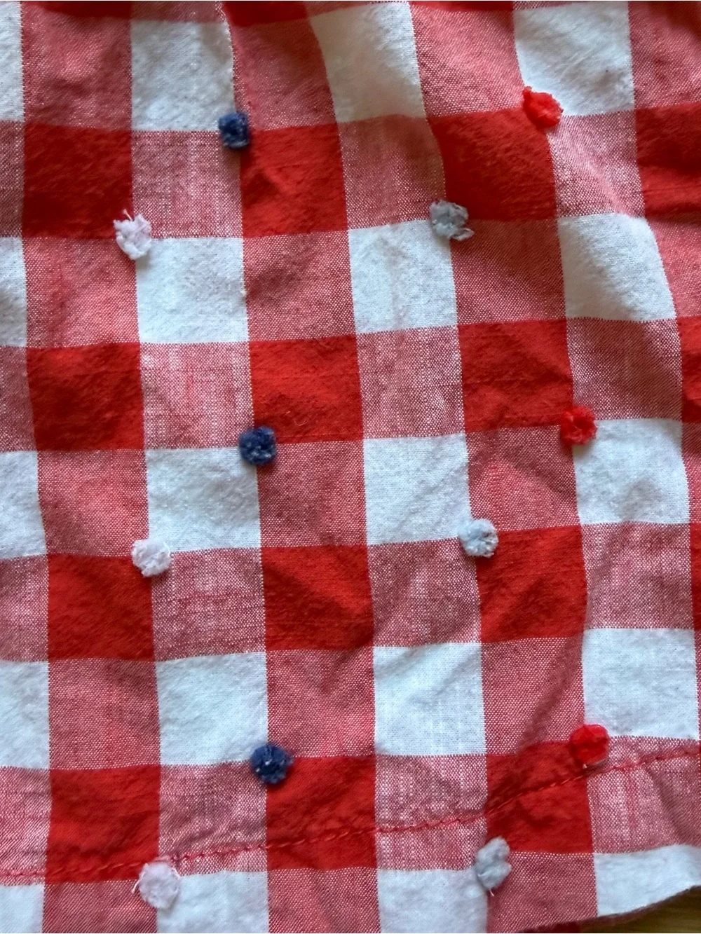 Baby Gal - Red Gingham Baby Dress & Bloomers Set